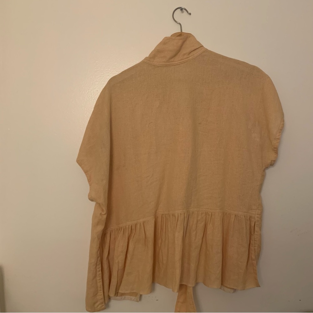 Open back yellow top